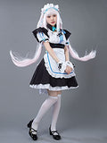 Cosfun Vanilla Cosplay Maid Dress Costume Cat Ears + Tail mp005747 (Small)