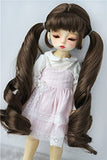 JD330 Hatsune Pony Synthetic Mohair BJD Doll Wig 6-7inch YOSD 7-8inch MSD 8-9inch SD Doll Accessories (Medium Brown, 6-7inch)