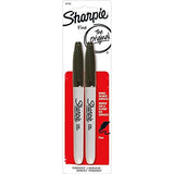 Sharpie 30162PP Fine Point Permanent Marker, Marks On Paper and Plastic, Resist Fading and Water,
