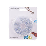 Pandahall Elite1 Box 300 PCS 6 Style Tibetan Silver Spacer Beads Jewelry Findings Accessories for