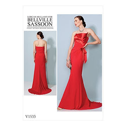 Vogue Patterns Women's Strapless Evening Dress Sewing Pattern by Bellville Sassoon, Sizes 6-14