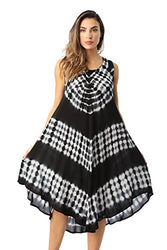 Riviera Sun Dress Dresses For Women,Black / White,3X Plus