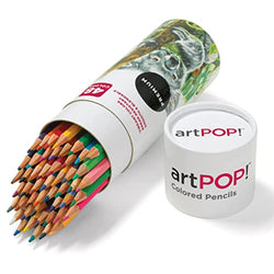 artPOP! Colored Pencils, 48 Colors, Smooth and Blendable, Break Resistant 3mm Core, Hexagon Shape, Vibrant Colors for Illustration, Adult Coloring, Doodling, Journals