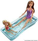 Barbie Dollhouse, Portable 1-Story Playset with Pool and Accessories, for 3 to 7 Year Olds