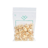 NBEADS 20PCS Brass Flower Cup Shaped Bead Caps/Cones Beads End Caps for Jewelry Making - Real