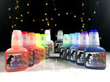 T-Rex Inks Starlight Shimmer Sparkling Alcohol Ink 12 Bottle Set - Glitter Alcohol Ink for Epoxy Resin Dye, Painting, Tumbler Making & More - Includes Shimmering Clear Blender - 20ml Bottles