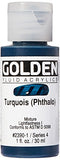 Golden Fluid Acrylics - Turquois (Phthalo) - 1 oz Bottle