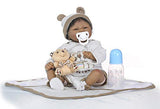 Zero Pam Reborn Baby Boy Dolls African American 18 inch Soft Silicone Vinyl Handmade Indian Newborn Baby Dolls Boy Birthday Gifts for Children
