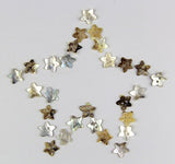 Pack of Star Shaped 2 Hole Scrapbooking Sewing Crafting Mother of Natural Shell Buttons Approx