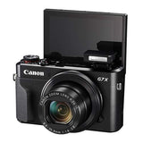 Canon PowerShot G7 X Mark II Digital Camera 20.1MP with 4.2X Optical Zoom Full-HD Point and Shoot Kit Bundled with Complete Accessory Bundle + 64GB + Monopod + Case & More - International Model