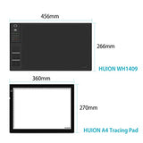 Huion Giano Wireless Graphic Drawing Tablet with 13.8-by-8.6 Inch and 8GB MicroSD Card - WH1409