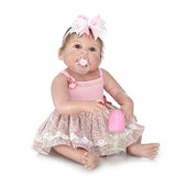 NPK collection 23inch 57cm Full Body Silicone Reborn Baby Cameron Awake Girl Doll Toys for Child Bebe Gift Fashion Dolls
