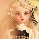 OIIAJEFSR Hand Painted Face 1/6 BJD Doll, 30cm SD Dolls 12 Inch Ball Jointed DIY Toys with Clothes Full Outfit Shoes Wig Hair, Upgrade Version Changeable Eyes, Best Gift for Girls (7#)