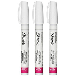 Sharpie AD969 Oilased Paint Marker, Medium Point, White Ink, Pack of 3