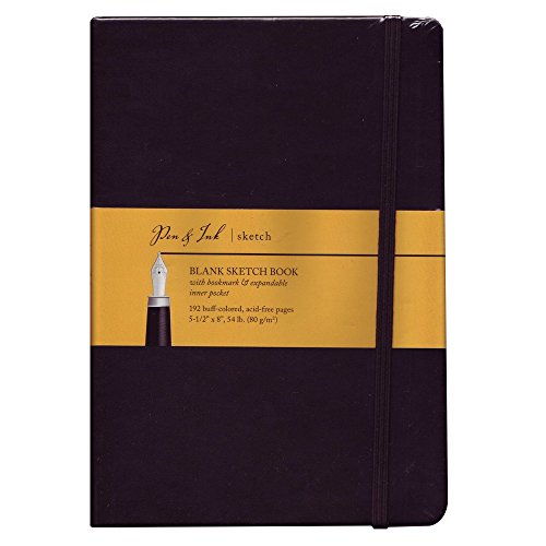 Pen & Ink Notebook 5.5X8 Blank Medium Wt