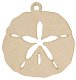 Unfinished Wooden Christmas Ornaments - 24-Pack Paintable Blank Xmas Tree Hanging Wood Slices for