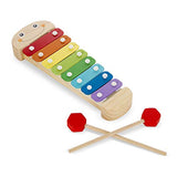 Melissa & Doug Caterpillar Xylophone, Musical Instruments, Rainbow-Colored, One Octave of Notes, Self-Storing Wooden Mallets, 18" H x 6.2" W x 2" L