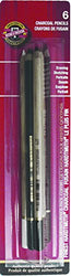 Koh-I-Noor Chalk and Charcoal Pencils, Assorted Colors, 6-Pack (FA8800GC.6BC)