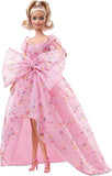 Barbie Signature Birthday Wishes Doll (11.5in Blonde) Wearing Pink Tulle Gown & Shoes, with Customizable Packaging, Gift for 6+
