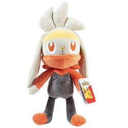 Pokémon Large 12" Raboot Plush -Officially Licensed - Sword & Shield - Cinderace Evolution - Quality Soft Stuffed Animal Toy - Add to Your Collection! Great Gift for Kids, Boys,Girls & Fans of Pokemon