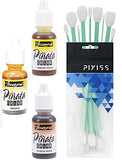 Jacquard Pinata Alcohol Inks 3 Pack Bundle, Tangerine, Calabaza Orange, Sunbright Yellow and 10X Pixiss Ink Blending Tools