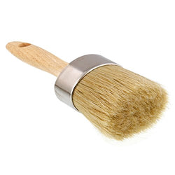 US Art Supply Multi Use 2-1/8" Oval Chalk and Wax Brush for Chairs, Dressers, Cabinets and other