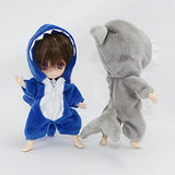 niannyyhouse Cow Suit Onesies 1/12 BJD OB11 Doll 4.3 inches (11 cm) Figure Accessory (A-1)