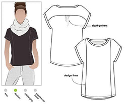 Style Arc Sewing Pattern - Courtney Top (Sizes 10-22)