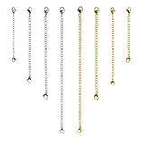 D-Buy 8 Pcs Stainless Steel Necklace Extender Bracelet Extender Extender Chain Set 4 Different