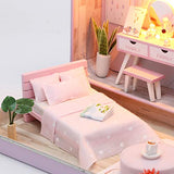 Cool Beans Boutique Miniature DIY Dollhouse Kit - Tin Box Style (Pink)