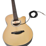 WINZZ Acoustic Guitar Natural 40 inch Western Guitar Beginner Set with Guitar Pickup, Guitar Stand, Guitar Pick, Guitar Strap, Guitar Tuner, Guitar Bag