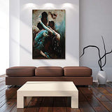 Empire Art Direct Ballroom Dancers Mixed Media Iron Hand Painted Dimensional Wall Art, 48" x 32" x 2.4", Ready to Hang