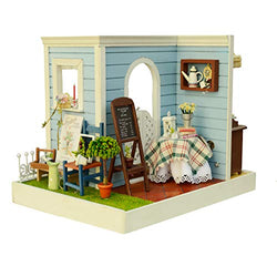 Flever Dollhouse Miniature DIY House Kit Creative Room with Furniture for Romantic Artwork Gift (Mary's Sweet Baking)