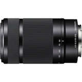 Sony E 55-210mm f/4.5-6.3 OSS Lens (Black) Kit with Sony Lens Hood + 3 Piece Filter Kit + Lens Pouch + Lens Pen & Blower (White Box)