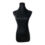 NAVAdeal Black Velvet Mannequin Top Cover for Upper Body Dress Stand Form Model Dummy (Mannequin NOT Included)