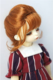 JD413 6-7'' 16-18CM YOSD French Braids Synthetic Mohair Doll Wigs 1/6 BJD Doll Accessories (Carrot)