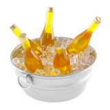 M&E Mini Beer & Wine Bottle Bucket Figures! Comes as a Set of 2 - Perfect for Fairy Gardens, Indoor/Outdoor Decor Dollhouse Doll House Miniature