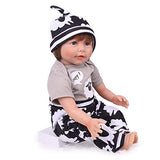 CHAREX Realistic Reborn Baby Dolls, 22 inch Weighted Reborn Baby Boy - Shaun Sheep Gift Set for Children Age 3+