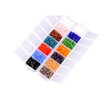 Bicone Crystal Beads Bulk Beaded-Wholease 4MM Czech Beads Mix Lot of 1400pcs Faceted Crystal