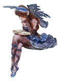 Ebros Pretty Ballerina Blue Bookworm Fairy Shelf Sitter Figurine Whimsical Fantasy Faerie Decor Collectible Statue As Gift Ideas for Women Girls Birthdays