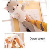 Aslion Cute Plush Cat Doll Soft Stuffed Kitten Pillow Doll Toy Gift for Kids Girlfriend (Gray,70Cm)