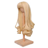 MUZI Wig BJD Doll Wig Light Golden Long Curly Hair Wigs for 1/3 BJD SD Doll Hair Wigs Doll Accessories (02)