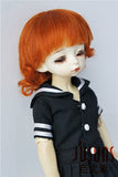 JD268 6-7inch 16-18CM tiny curly short mohair BJD wigs 1/6 YOSD mohair doll wigs (Carrot)