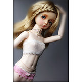 MagiDeal White Lace Tube Underwear Suit Clothes for 1/4 BJD SD MSD LUTS Dollfie Dolls Accessories