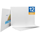 FIXSMITH-Painting-Canvas-Panels,11x14 Inch Canvas Board Super Value 12 Pack Canvases,100% Cotton,Primed Canvas Panel,Acid Free,Artist Canvas Boards for Professionals,Hobby Painters,Students & Kids.