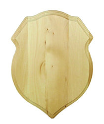 Walnut Hollow Basswood Shield Plaque, 12 by 16-Inch