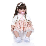 Zero Pam Reborn Baby Dolls 24 inch Reborn Girl Toddler Life Size Dolls Vinyl Silicone Babies Safty Toys for Girls Age 3+