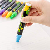 Liquid Chalk Markers - Fine Tip Markers 6mm - Pack of 8 Liquid Chalk Markers for Blackboards Glass Windows Plastic Ceramic - Washable Markers - Liquid Chalk Kids can use Chalkboard Markers Erasable