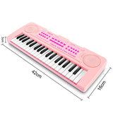 Vimzone Kids Piano Keyboard, 37Keys Multi-Function Musical Instrument Piano Toy, Electronic Keyboard for 2 3 4 5 Years Old Toddlers Children Beginner (Pink)