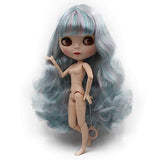 1/6 BJD Doll is Similar to Neo Blythe, 4-Color Changing Eyes Matte Face and Ball Jointed Body Dolls, 12 Inch Customized Dolls Can Changed Makeup and Dress DIY, Nude Doll Sold Exclude Clothes (SNO.36)